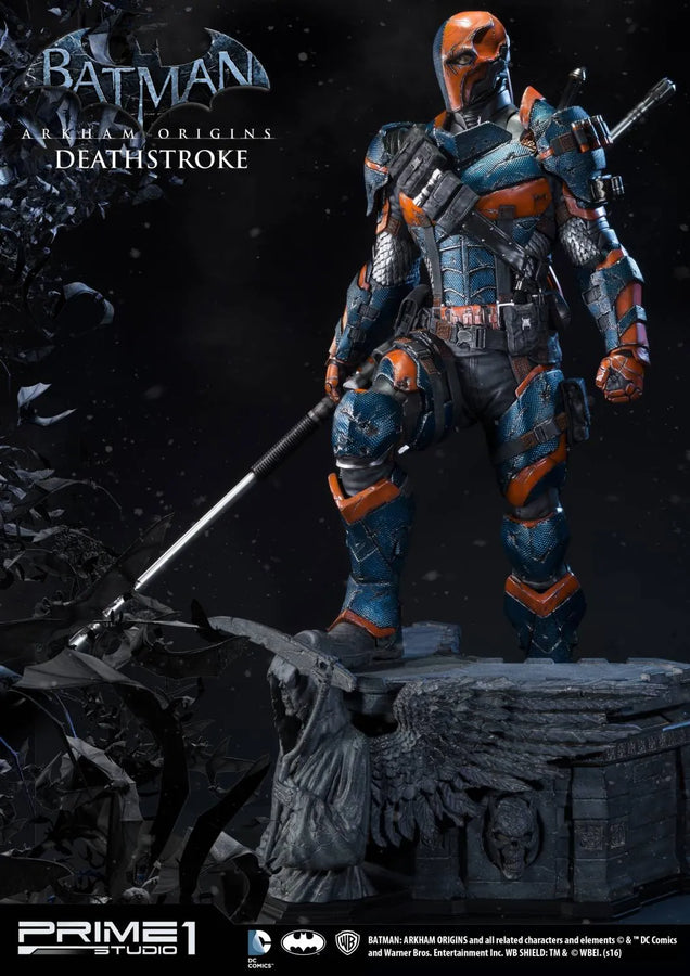 Deathstroke (Regular Version) Batman: Arkham Origins – Prime1Studio – ActionFigure Brasil