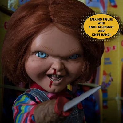Designer Series / Child's Play 2: Chucky 15 Inch Mega Scale Talking Figure Menacing verㅤ – Mezco – ActionFigure Brasil — acessórios