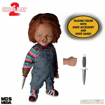 Designer Series / Child's Play 2: Chucky 15 Inch Mega Scale Talking Figure Menacing verㅤ – Mezco – ActionFigure Brasil — close