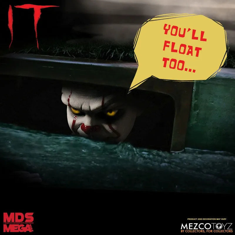 Designer Series / IT: Pennywise 15 Inch Mega Scale Figure with Sound(Provisional Pre-order)ㅤ – Mezco – ActionFigure Brasil