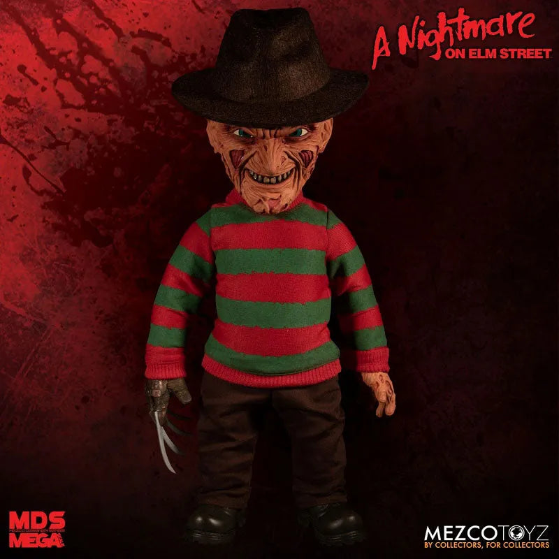 Designer Series / Nightmare on Elm Street: Freddy Krueger 15 Inch Mega Scale Figure with Soundㅤ – Mezco – ActionFigure Brasil