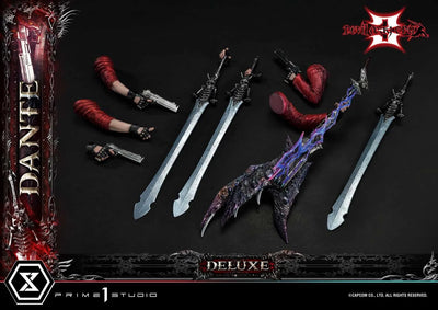 Devil May Cry 3 - Dante Sparda - Ultimate Premium Masterline  - UPMDMC3-01DX - 1/4 - DX Version (Prime 1 Studio)ㅤ – Prime 1 Studio – ActionFigure Brasil — close