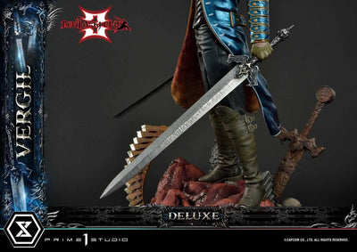 Devil May Cry 3 - Vergil Sparda - Ultimate Premium Masterline UPMDMC3-02DX - 1/4 - DX Version (Prime 1 Studio)ㅤ – Prime 1 Studio – ActionFigure Brasil — iluminação de estúdio
