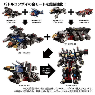 Diaclone - DA-92 - Gaisou Gattai - Powered Convoy (Takara Tomy)ㅤ – Takara Tomy – ActionFigure Brasil — com base expositora