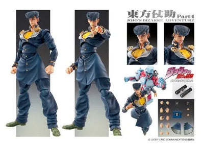 Diamond Is Not Crash - Jojo no Kimyou na Bouken - Higashikata Josuke - Super Action Statue #15 (Medicos Entertainment)ㅤ – Medicos Entertainment – ActionFigureBrasil — close
