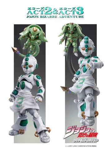 Diamond wa Kudakenai - Jojo no Kimyou na Bouken - Echoes ACT 2 - Echoes ACT 3 - Super Action Statue #24 - 2024 Re-release (Medicos Entertainment)ㅤ – Medicos Entertainment – ActionFigureBrasil — embalagem