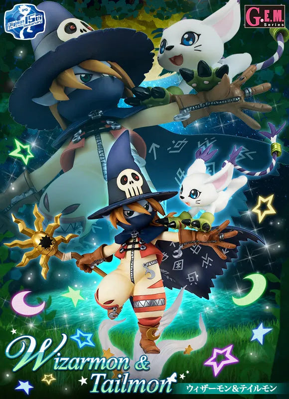 Digimon Adventure - Tailmon - Wizardmon - G.E.M. - 1/10 - 2021 Re-release (MegaHouse) [Shop Exclusive]ㅤ – MegaHouse – ActionFigure Brasil