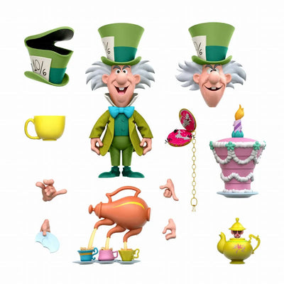 Disney wave 2/ Alice in Wonderland: Mad Hatter Ultimate 7 Inch Action Figureㅤ – Super 7 – ActionFigure Brasil