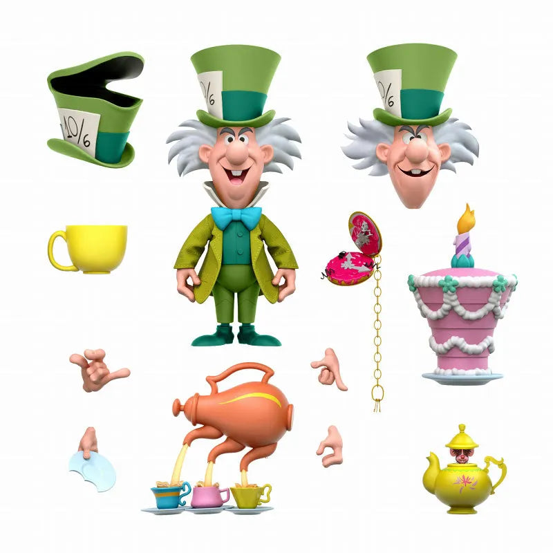 Disney wave 2/ Alice in Wonderland: Mad Hatter Ultimate 7 Inch Action Figureㅤ – Super 7 – ActionFigure Brasil