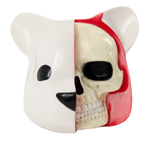 Dissected Bear Head (White) – Clutter Studios – ActionFigure Brasil