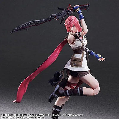 Dissidia Final Fantasy - Lightning - Play Arts Kaiㅤ – Square Enix – ActionFigure Brasil — embalagem
