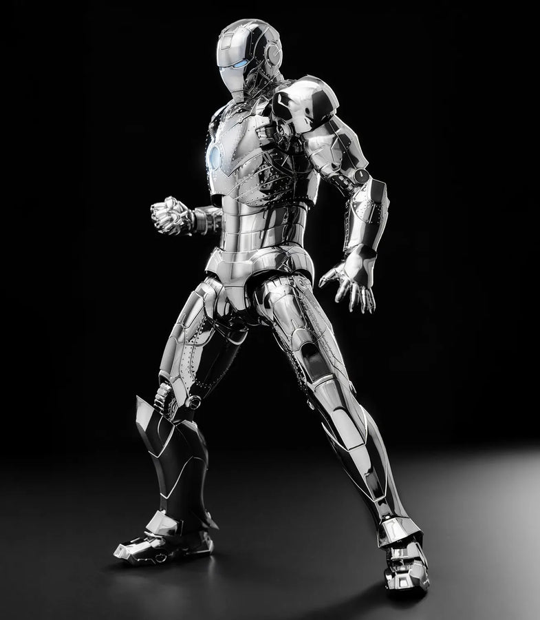 DLX Iron Man Mark 2 (Chrome Edition) – Threezero – ActionFigure Brasil