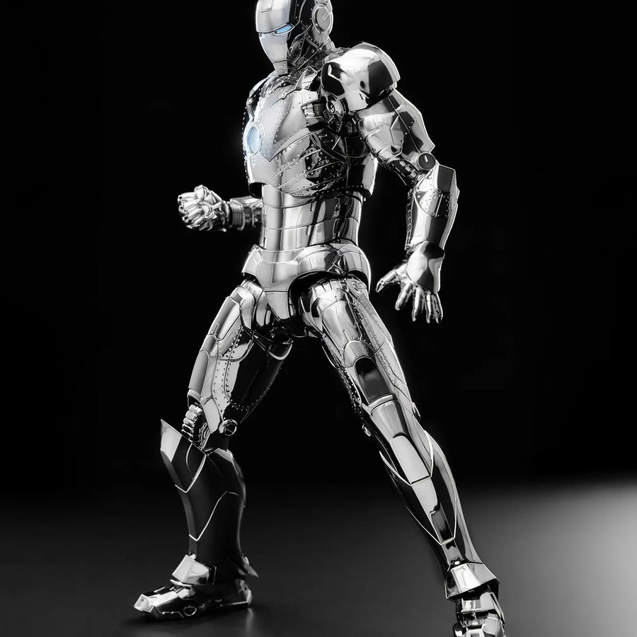 DLX Iron Man Mark 2 (Chrome Edition) – Threezero – ActionFigure Brasil