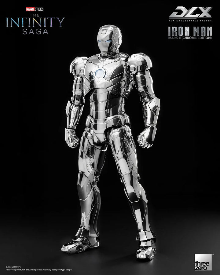 DLX Iron Man Mark 2 (Chrome Edition) – Threezero – ActionFigure Brasil