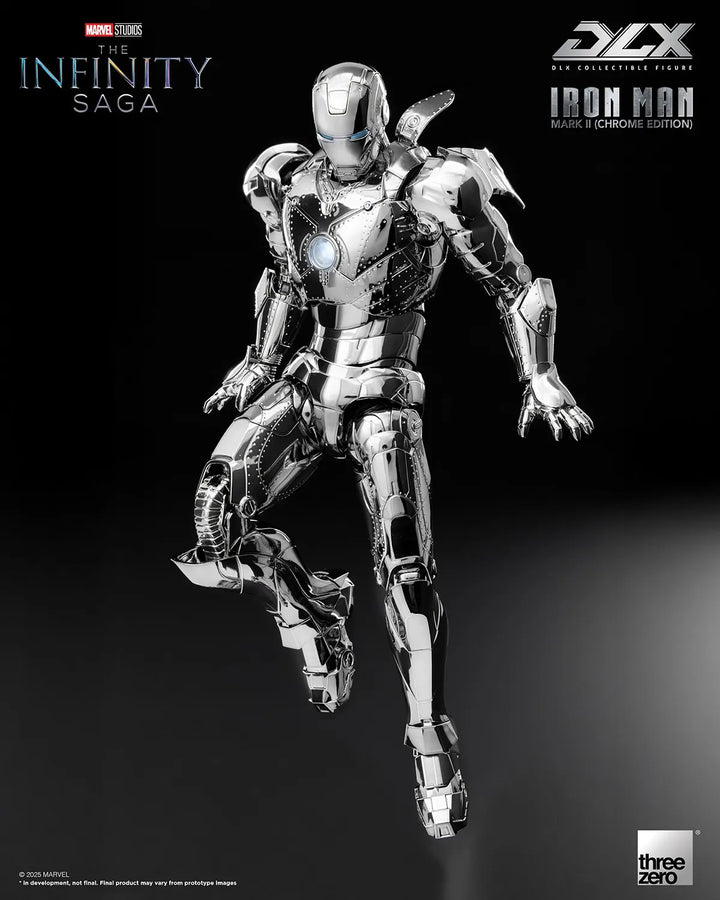 DLX Iron Man Mark 2 (Chrome Edition) – Threezero – ActionFigure Brasil