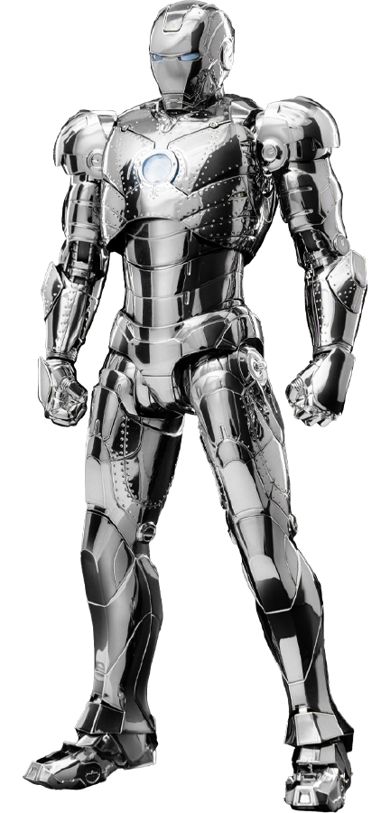 DLX Iron Man Mark 2 (Chrome Edition) – Threezero – ActionFigure Brasil
