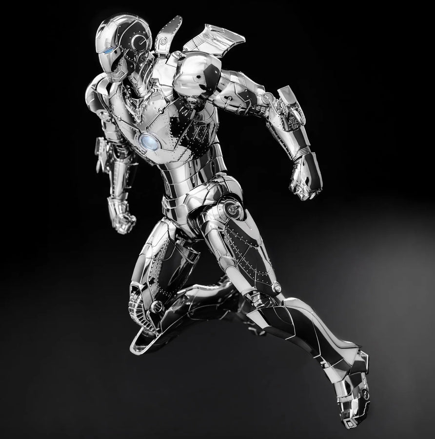 DLX Iron Man Mark 2 (Chrome Edition) – Threezero – ActionFigure Brasil