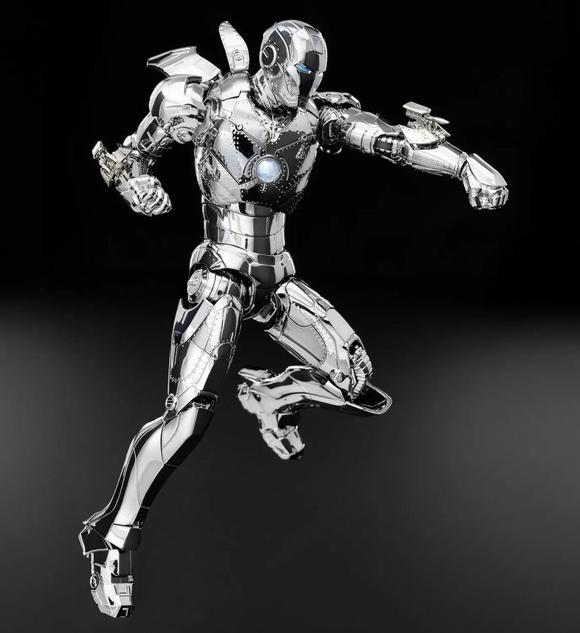 DLX Iron Man Mark 2 (Chrome Edition) – Threezero – ActionFigure Brasil