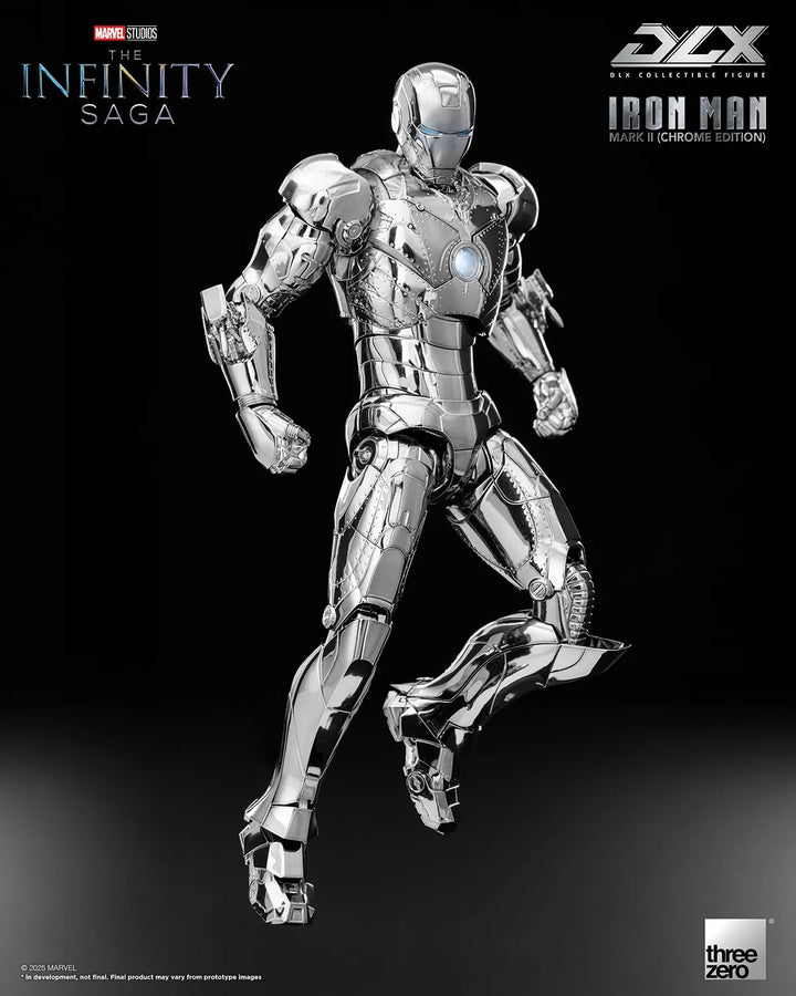 DLX Iron Man Mark 2 (Chrome Edition) – Threezero – ActionFigure Brasil