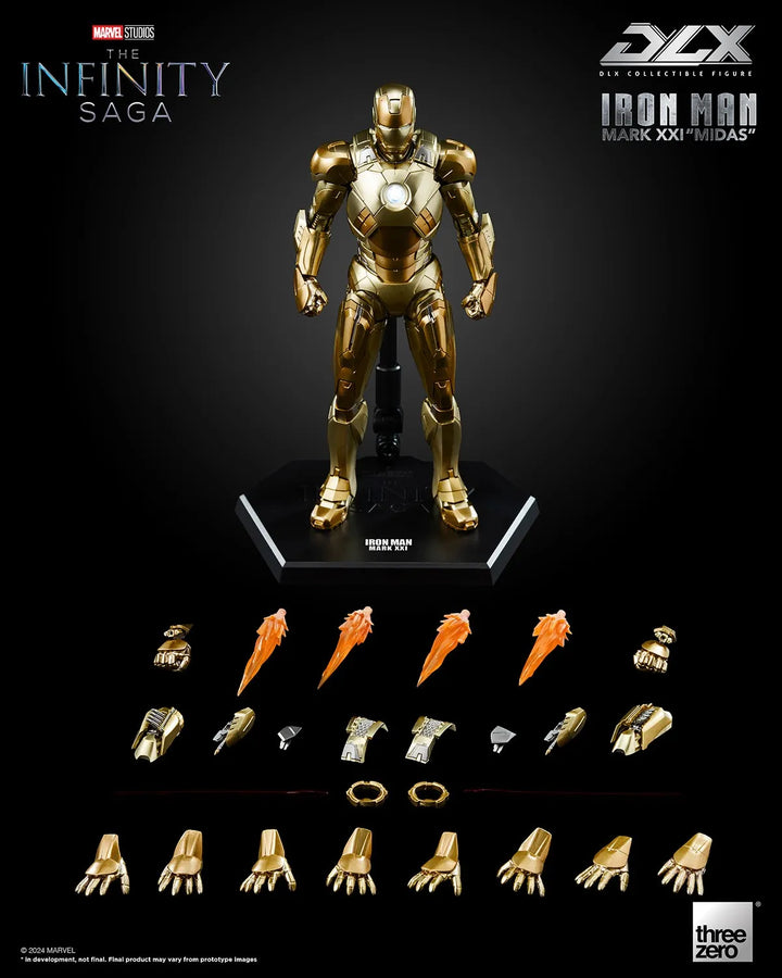 DLX Iron Man Mark 21 “Midas” – Threezero – ActionFigure Brasil