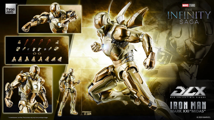 DLX Iron Man Mark 21 “Midas” – Threezero – ActionFigure Brasil