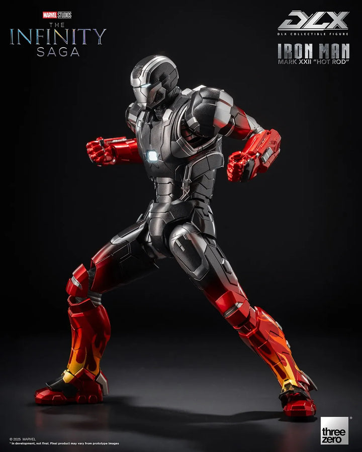 DLX Iron Man Mark 22 “Hot Rod” – Threezero – ActionFigure Brasil