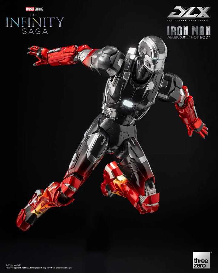 DLX Iron Man Mark 22 “Hot Rod” – Threezero – ActionFigure Brasil