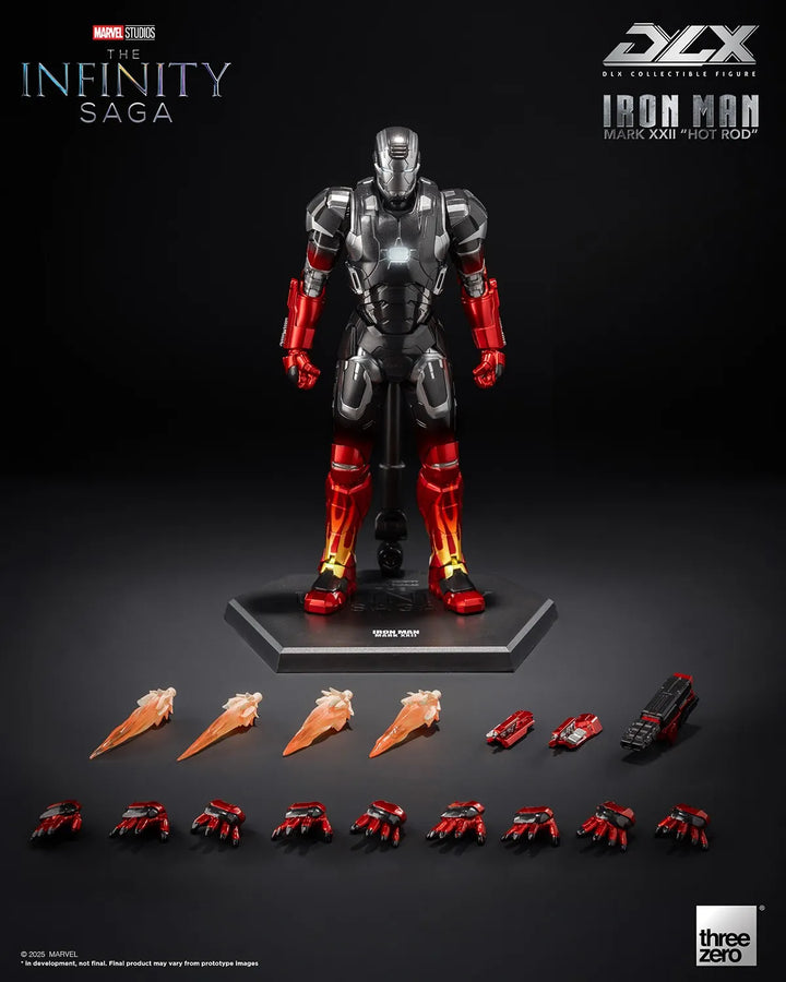 DLX Iron Man Mark 22 “Hot Rod” – Threezero – ActionFigure Brasil