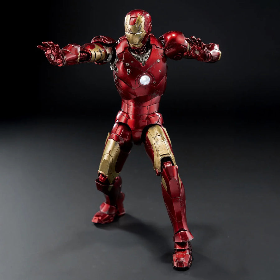 DLX Iron Man Mark 3 (Battle Damaged) – Threezero – ActionFigure Brasil