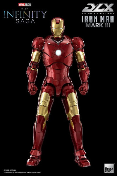 DLX Iron Man Mark 3 – Threezero – ActionFigure Brasil — com base expositora