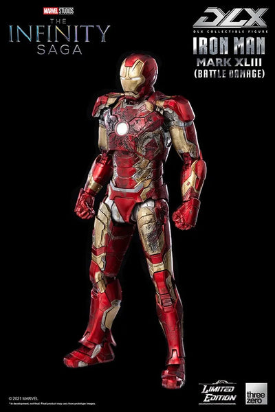 DLX Iron Man Mark 43 (Battle Damage) – Threezero – ActionFigure Brasil — ambientada