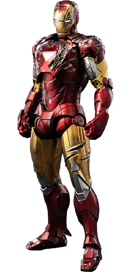 DLX Iron Man Mark 6 (Battle Damaged) – Threezero – ActionFigure Brasil