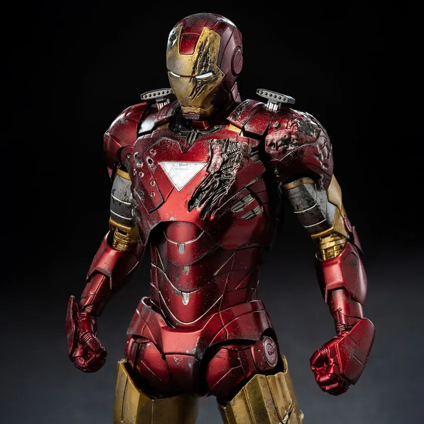 DLX Iron Man Mark 6 (Battle Damaged) – Threezero – ActionFigure Brasil