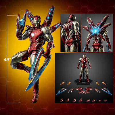 DLX Iron Man Mark 85 – Threezero – ActionFigure Brasil — close