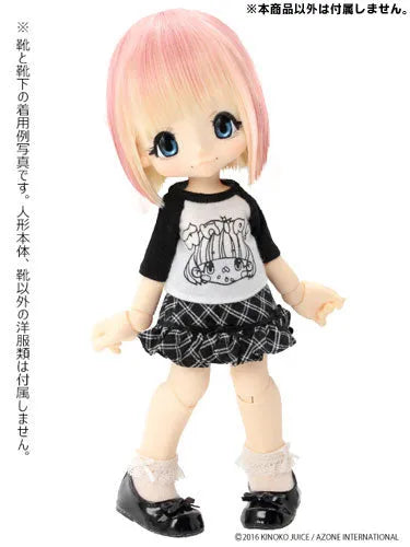 Doll Clothes - KIKIPOP! - Kinoko Planet - Ballet Slipper - Enamel Black (Azone)ㅤ – Azone International – ActionFigureBrasil