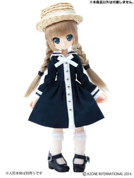 Doll Clothes - Komorebi Mori no Oyofukuya-san - Picconeemo Costume - Boater & Memories Sailor One-piece Set - 1/12 - Navy (Azone)ㅤ – Azone International – ActionFigureBrasil