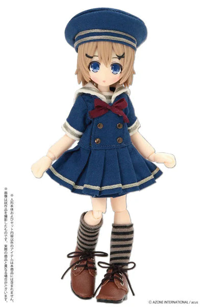 Doll Clothes - Picconeemo Costume - Gymnasium Sailor One-piece Set - 1/12 - Navy (Azone)ㅤ – Azone As Manufacturer – ActionFigure Brasil