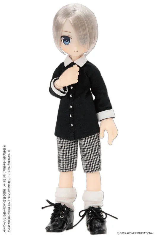 Doll Clothes - Picconeemo Costume - Long Shirt - 1/12 - Black x White (Azone)ㅤ – Azone As Manufacturer – ActionFigure Brasil