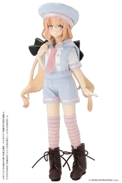 Doll Clothes - Picconeemo Costume - Marine Overall Shorts Set - 1/12 - Pink (Azone)ㅤ – Azone As Manufacturer – ActionFigure Brasil