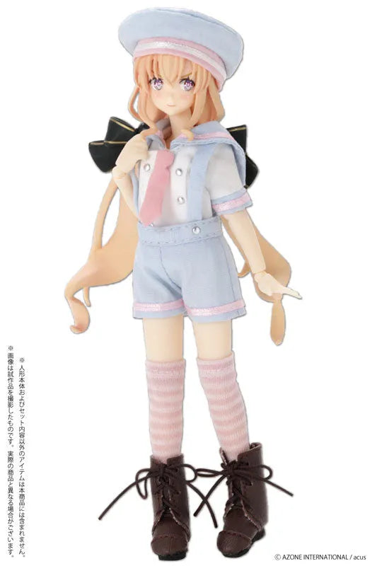 Doll Clothes - Picconeemo Costume - Marine Overall Shorts Set - 1/12 - Pink (Azone)ㅤ – Azone As Manufacturer – ActionFigure Brasil