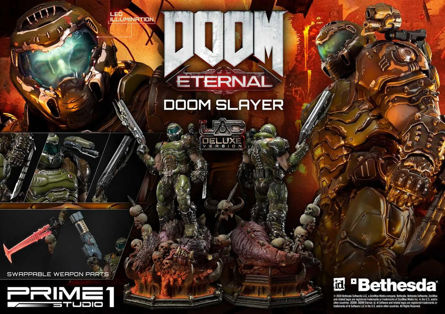 Doom Slayer (Deluxe Version) Doom Eternal – Prime1Studio – ActionFigure Brasil
