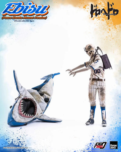 Dorohedoro - Ebisu - FigZero - 1/6 - Peace Sharks Mascot Version (ThreeZero)ㅤ – ThreeZero – ActionFigureBrasil — com base expositora