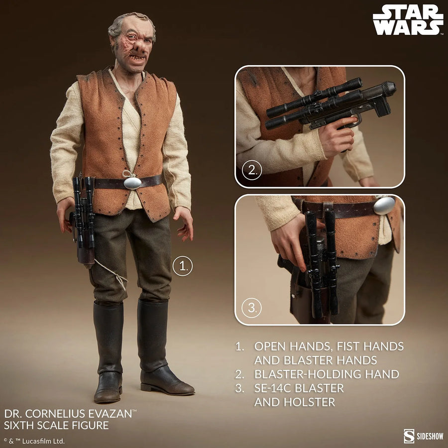 Dr. Cornelius Evazan™ - LIMITED EDITION – Sideshow Collectibles – ActionFigure Brasil — ângulo diferente