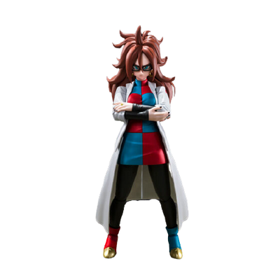 Dragon Ball FighterZ - Jinzouningen Nijuuichi-Gou (Android 21) - S.H.Figuarts - Lab Coat (Bandai Spirits) [Shop Exclusive]ㅤ – Bandai Spirits – ActionFigureBrasil
