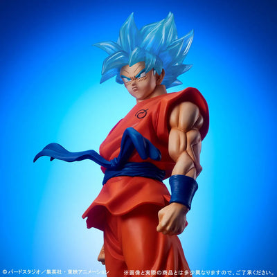 Dragon Ball Super - Son Goku SSGSS - Gigantic Series - Clear Ver. (Plex, X-Plus) [Shop Exclusive]ㅤ – Plex,X-Plus – ActionFigure Brasil — com base expositora