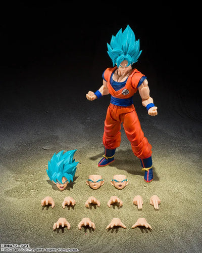 Dragon Ball Super - Son Goku SSGSS - S.H.Figuarts - Blue Power Transcending Limits (Bandai Spirits)ㅤ – Bandai Spirits – ActionFigureBrasil — com base expositora