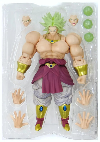 Dragon Ball Z : Moetsukiro!! Nessen Ressen Chou-Gekisen - Broly SSJ - S.H.Figuarts - Event Exclusive Color Edition (Bandai)ㅤ – Bandai – ActionFigureBrasil — ângulo diferente