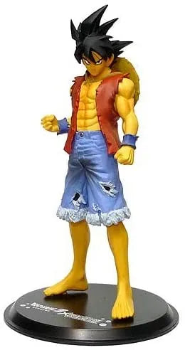 Dragon Ball Z - One Piece - Son Goku - DX Assemblage Figure - Shounen Jump 40th Anniversary Dragon Ball Z x One Piece - Luffy Style (Banpresto)ㅤ – Banpresto – ActionFigure Brasil
