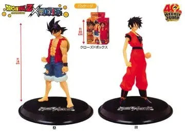 Dragon Ball Z - One Piece - Son Goku - Monkey D. Luffy - DX Assemblage Figure - Shounen Jump 40th Anniversary Dragon Ball Z x One Piece - Luffy Style - Goku Style - Set (Banpresto)ㅤ – Banpresto – ActionFigure Brasil