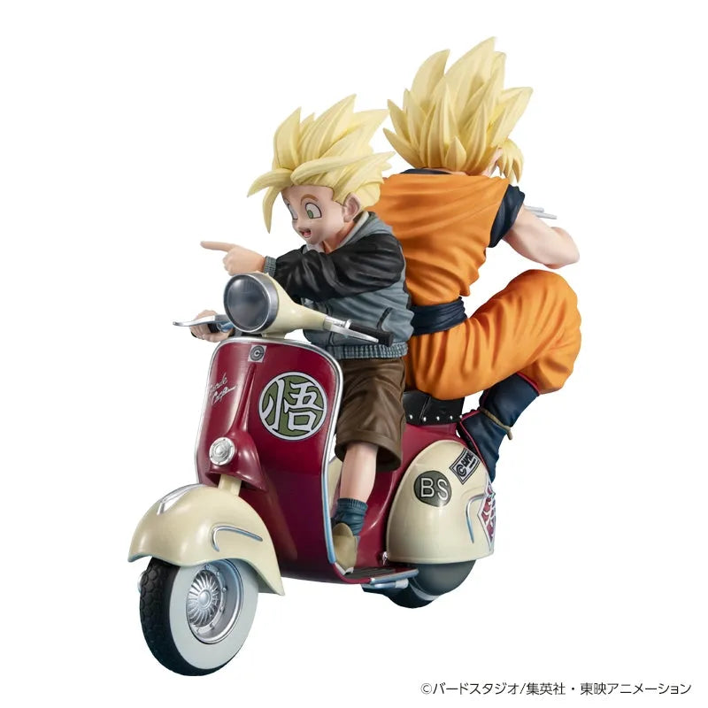 Dragon Ball Z - Son Gohan SSJ - Son Goku SSJ - Desktop Real McCoy EX - & Bike (MegaHouse) [Shop Exclusive]ㅤ – MegaHouse – ActionFigureBrasil